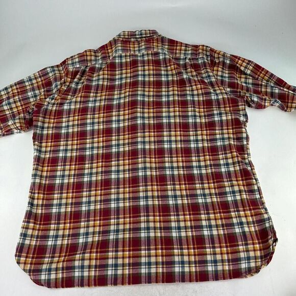 Cremieux Classics Dress Shirt Mens Size XL Red Plaid Long Sleeve - Picture 3 of 13